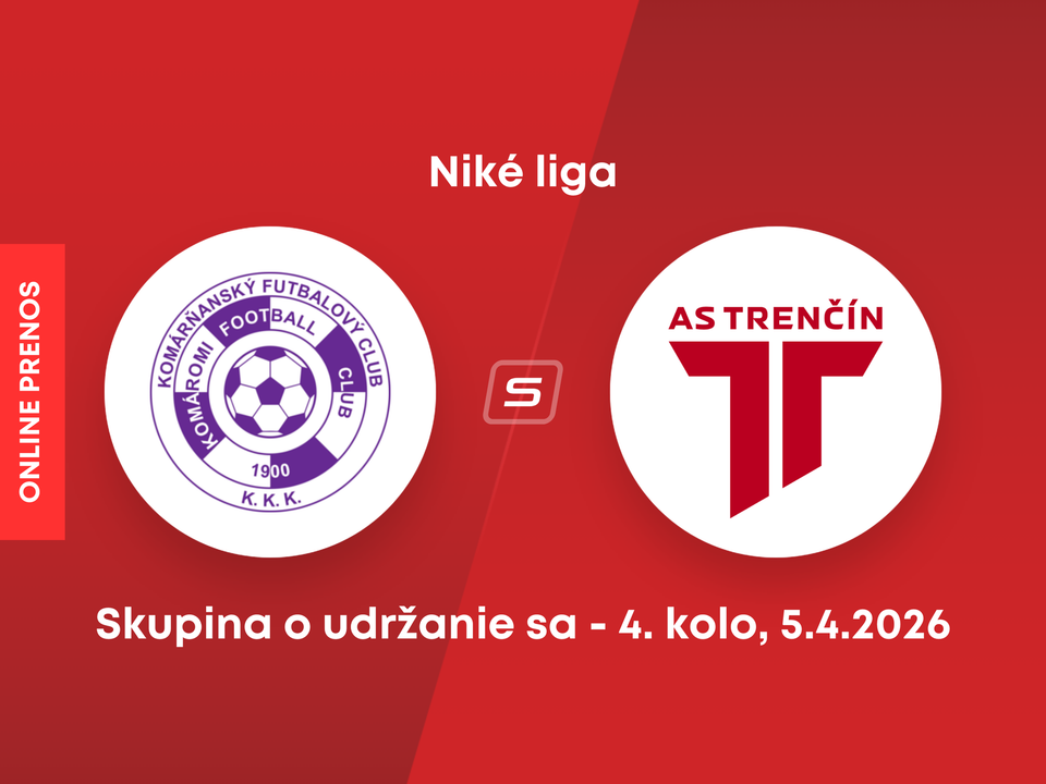 KFC Komárno - AS Trenčín: ONLINE prenos zo zápasu 4. kola skupiny o udržanie sa v Niké lige.