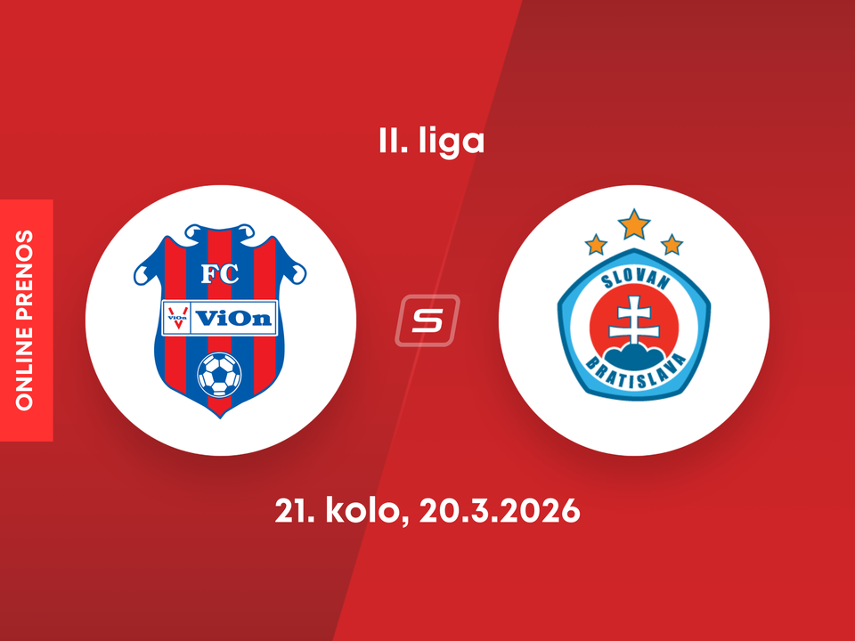 FC ViOn Zlaté Moravce - ŠK Slovan Bratislava B: ONLINE prenos zo zápasu 21. kola II. ligy.