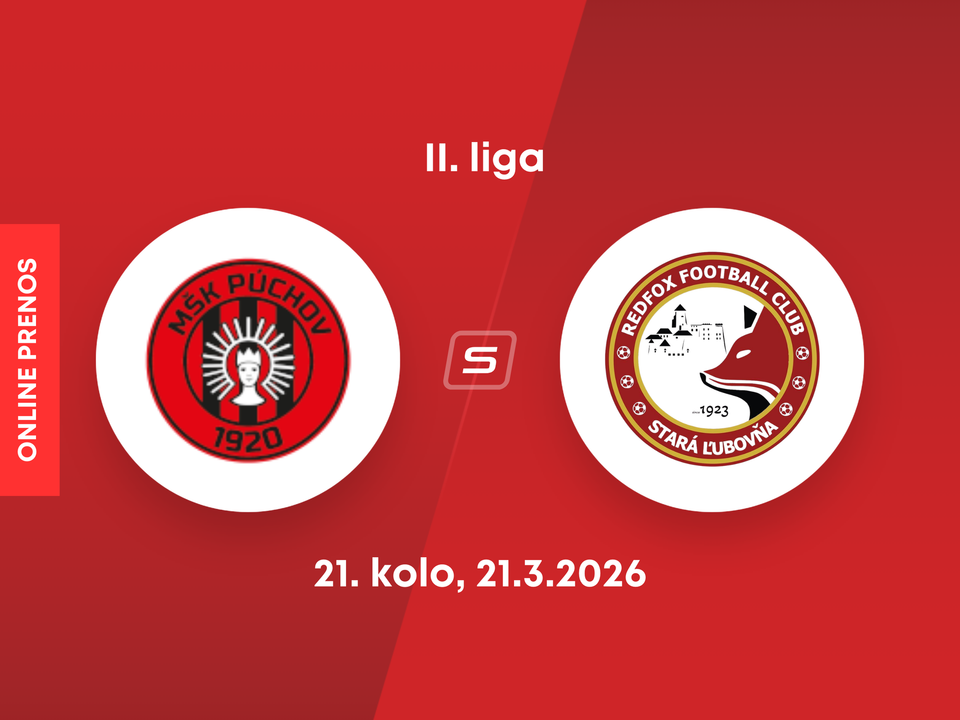 MŠK Púchov - Stará Ľubovňa Redfox Football Club: ONLINE prenos zo zápasu 21. kola II. ligy.