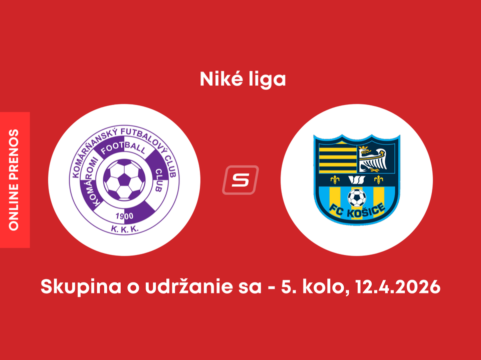 KFC Komárno - FC Košice: ONLINE prenos zo zápasu 5. kola skupiny o udržanie sa v Niké lige.