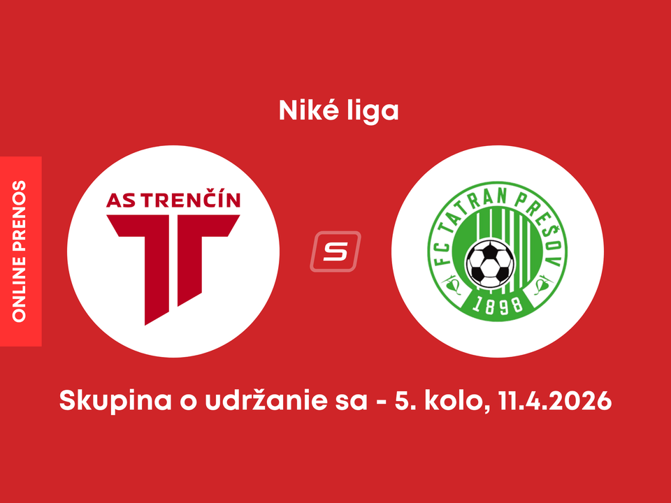 AS Trenčín - FC Tatran Prešov: ONLINE prenos zo zápasu 5. kola skupiny o udržanie sa v Niké lige.