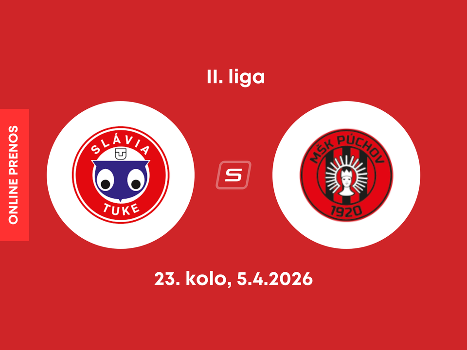 Slávia TU Košice - MŠK Púchov: ONLINE prenos zo zápasu 23. kola II. ligy.