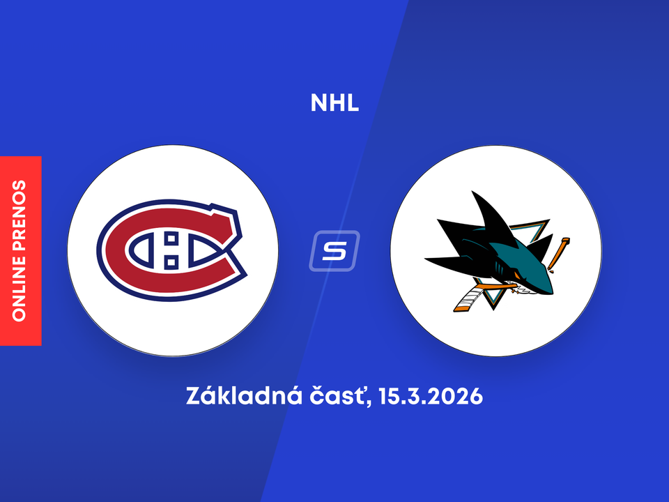 Montreal Canadiens - San Jose Sharks: ONLINE prenos zo zápasu NHL.