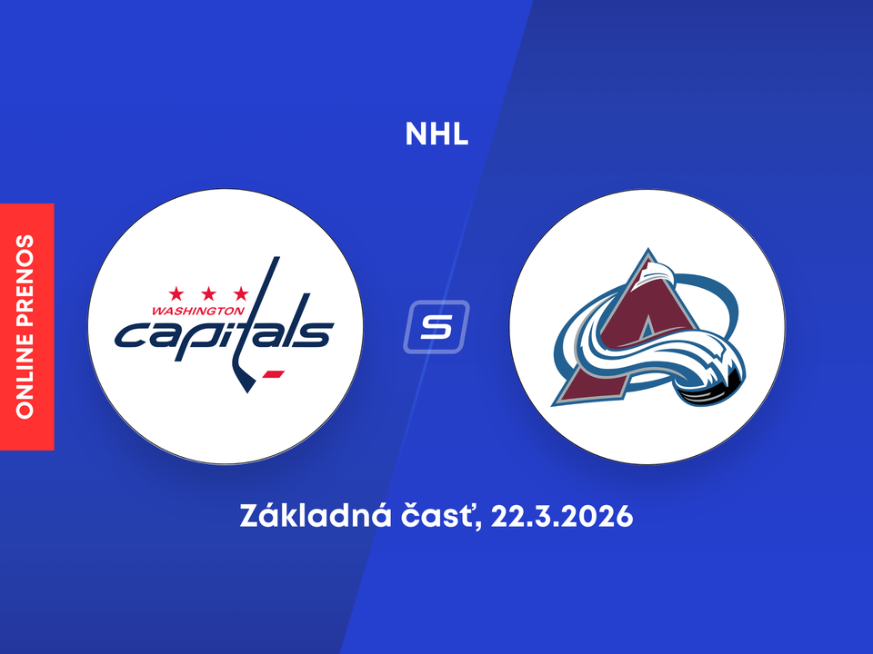 Washington Capitals - Colorado Avalanche: ONLINE prenos zo zápasu NHL.