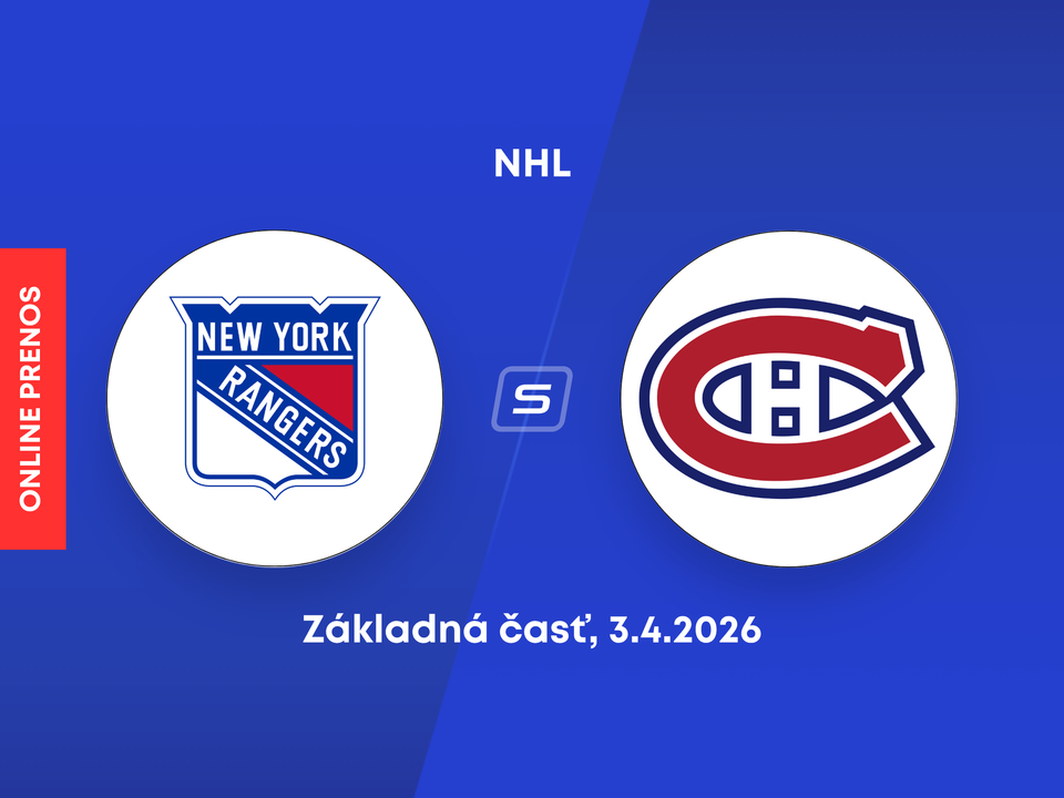 New York Rangers - Montreal Canadiens: ONLINE prenos zo zápasu NHL.