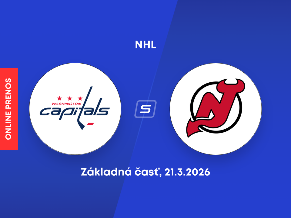 Washington Capitals - New Jersey Devils: ONLINE prenos zo zápasu NHL.