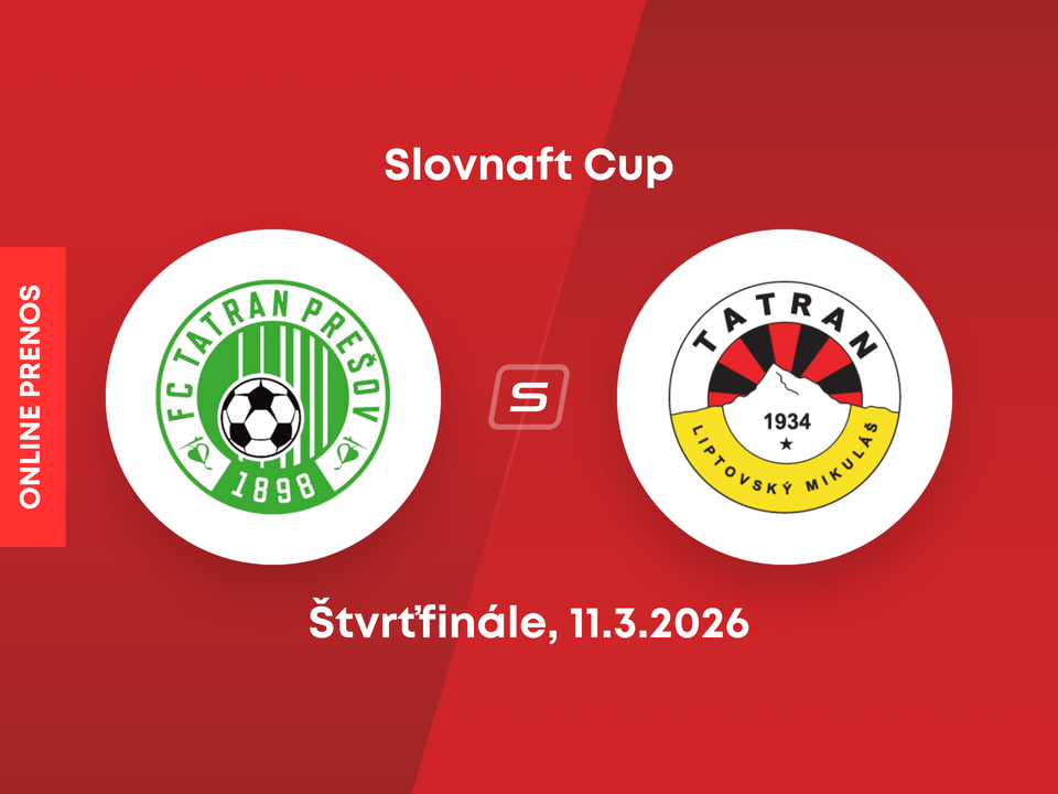 Prešov - Liptovský Mikuláš: ONLINE prenos zo zápasu štvrťfinále Slovnaft Cupu.