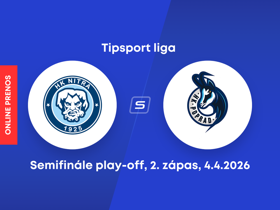HK Nitra - HK Poprad: ONLINE prenos z 2. zápasu semifinále play-off Tipsport ligy.