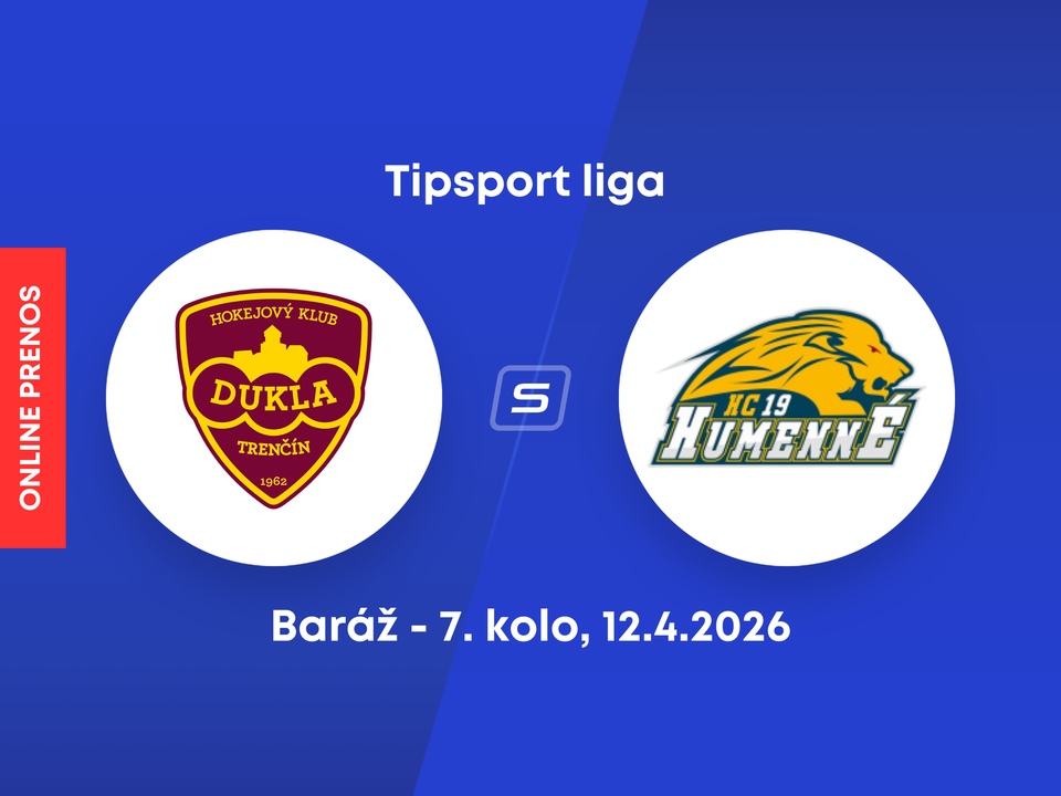 HK Dukla Trenčín - HC 19 Humenné: ONLINE prenos zo 7. kola baráže o Tipsport ligu.