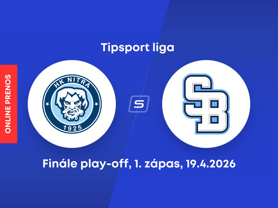 HK Nitra - HC Slovan Bratislava: ONLINE prenos z 1. zápasu finále play-off Tipsport ligy.