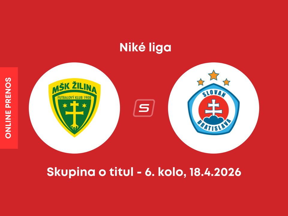 MŠK Žilina - ŠK Slovan Bratislava: ONLINE prenos zo zápasu 6. kola skupiny o titul Niké ligy.