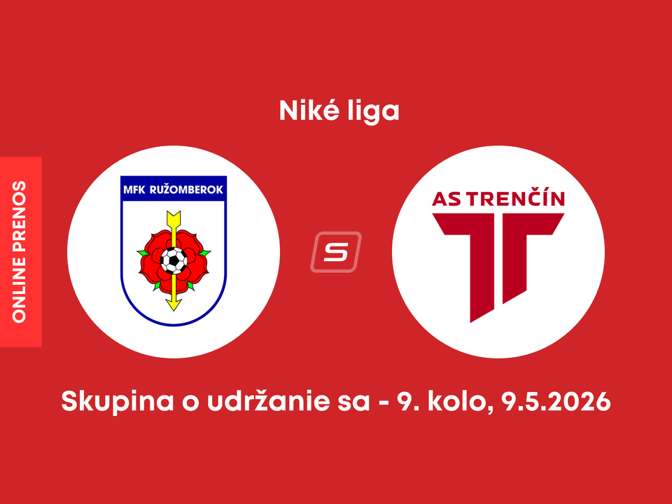 MFK Ružomberok - AS Trenčín: ONLINE prenos zo zápasu 9. kola skupiny o udržanie sa v Niké lige.