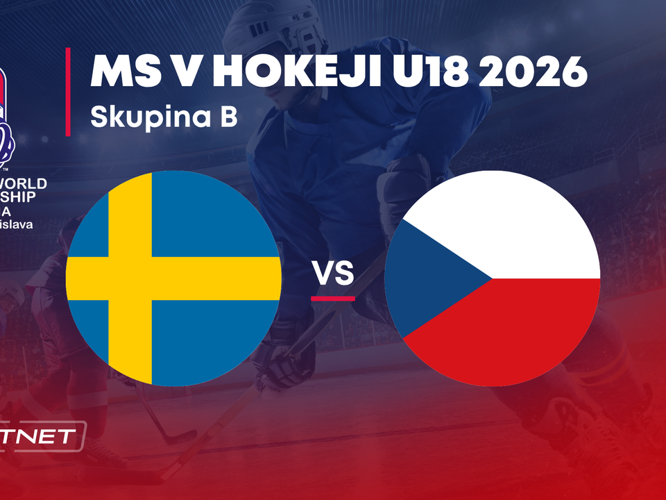 Švédsko - Česko: ONLINE prenos zo skupiny B na MS v hokeji do 18 rokov 2026 (MS U18).