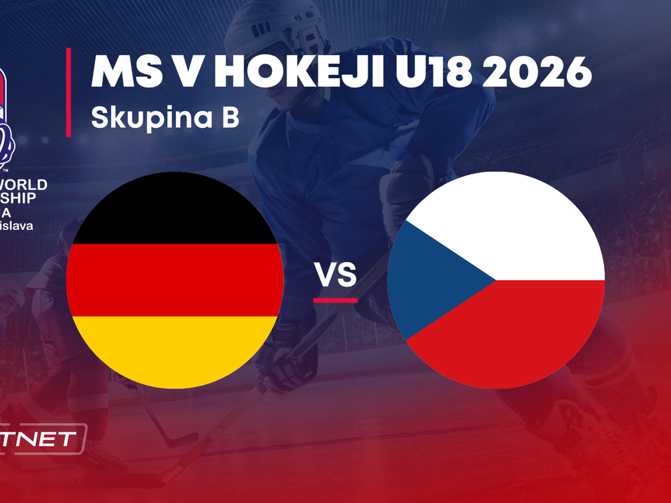 Nemecko - Česko: ONLINE prenos zo skupiny B na MS v hokeji do 18 rokov 2026 (MS U18).
