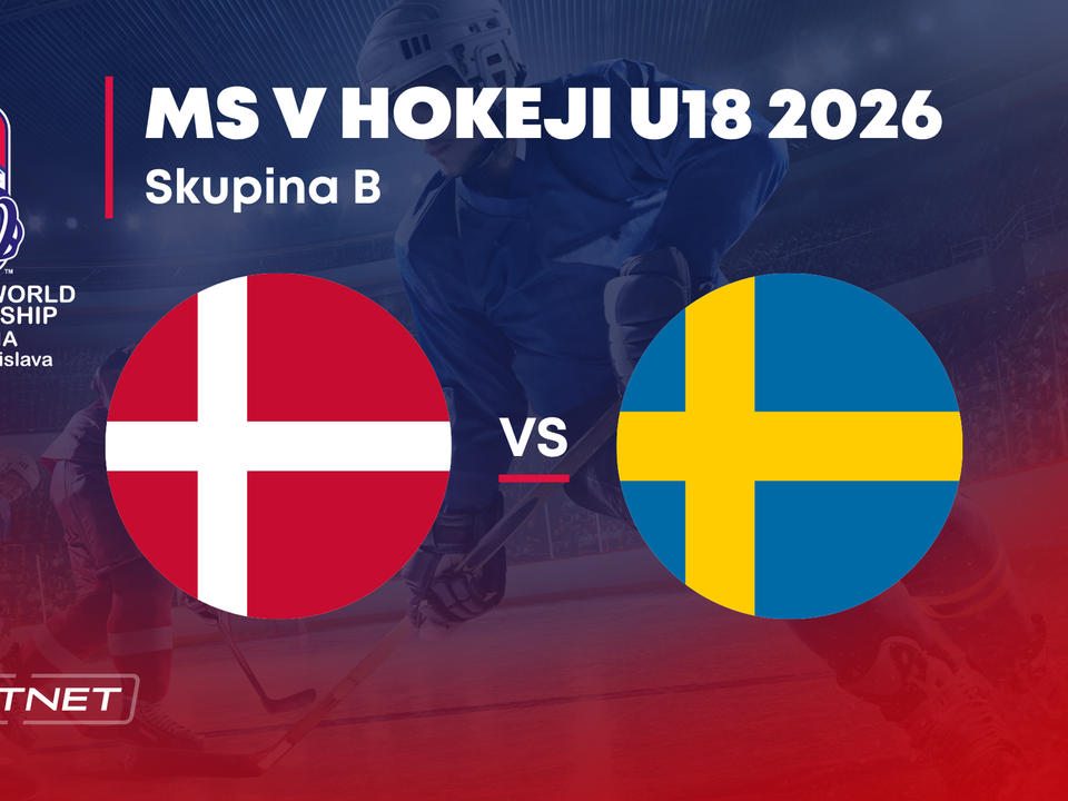 Dánsko - Švédsko: ONLINE prenos zo skupiny B na MS v hokeji do 18 rokov 2026 (MS U18).