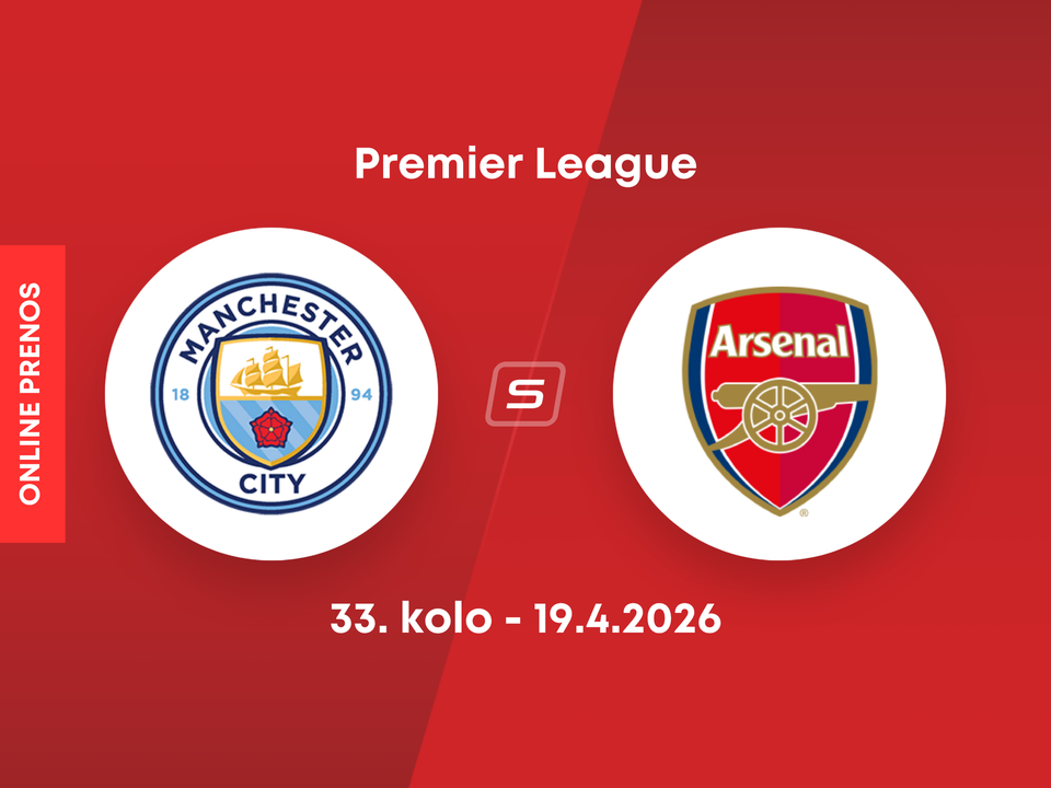 Manchester City - Arsenal FC: ONLINE prenos zo 33. kola Premier League.