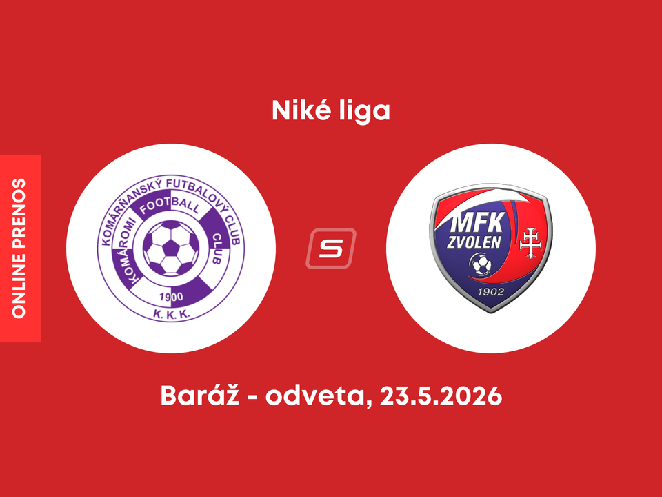 KFC Komárno - MFK Zvolen: ONLINE prenos z odvety baráže Niké ligy.
