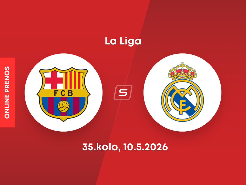 FC Barcelona - Real Madrid: ONLINE prenos zo zápasu 35. kola La Ligy 2025/2026.