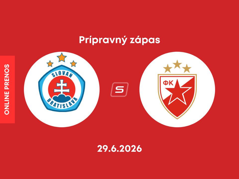 Slovan Bratislava - Crvena zvezda: Online prenos z prípravného zápasu.