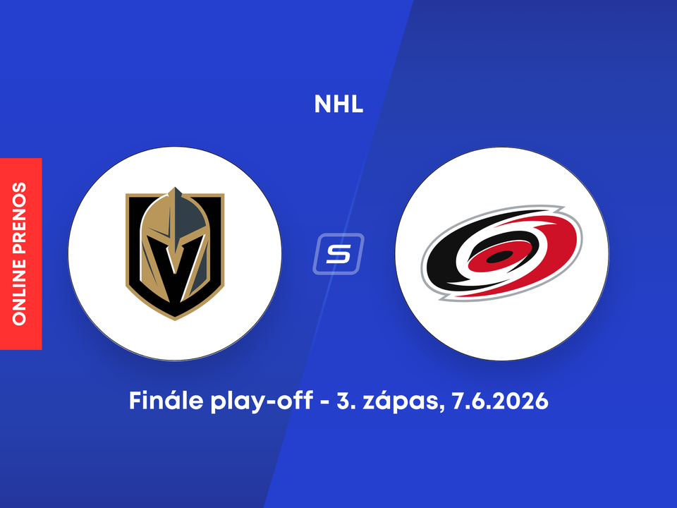 Vegas Golden Knights - Carolina Hurricanes: ONLINE prenos z finále play-off NHL.