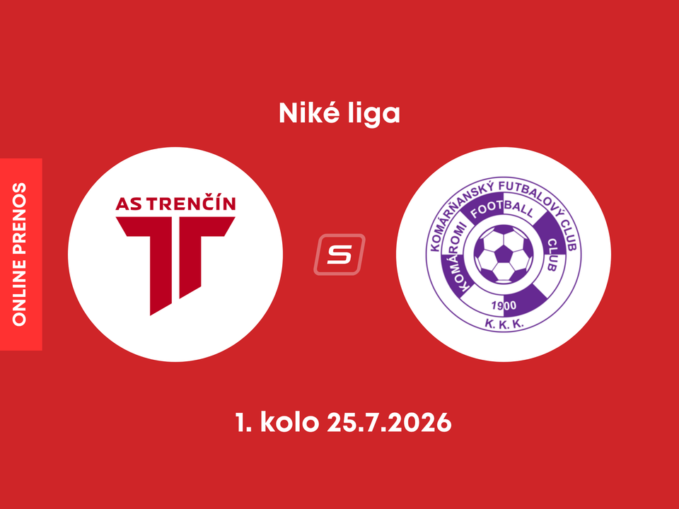 AS Trenčín - KFC Komárno: ONLINE prenos zo zápasu 1. kola Niké ligy.