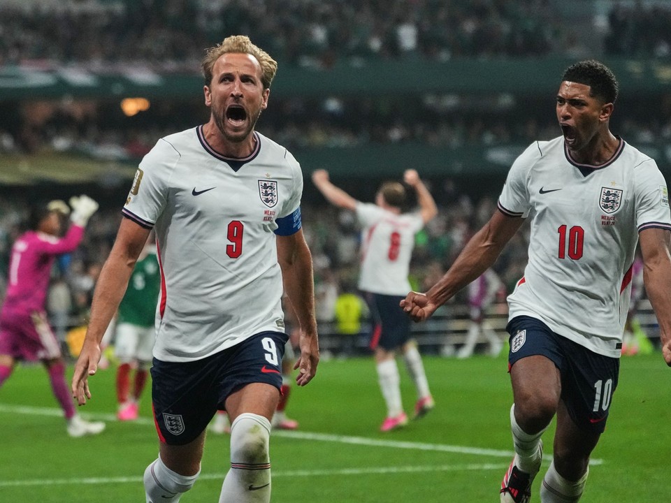 Harry Kane (9) a Jude Bellingham (10).