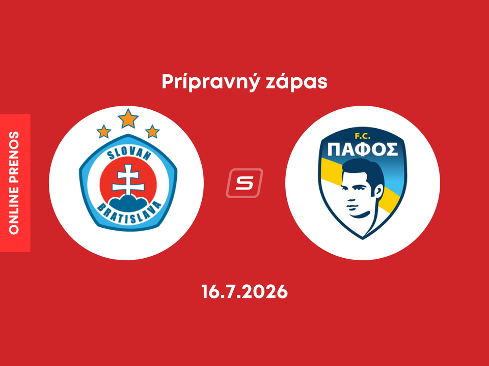 ŠK Slovan Bratislava - Pafos FC: Online prenos z prípravného zápasu.