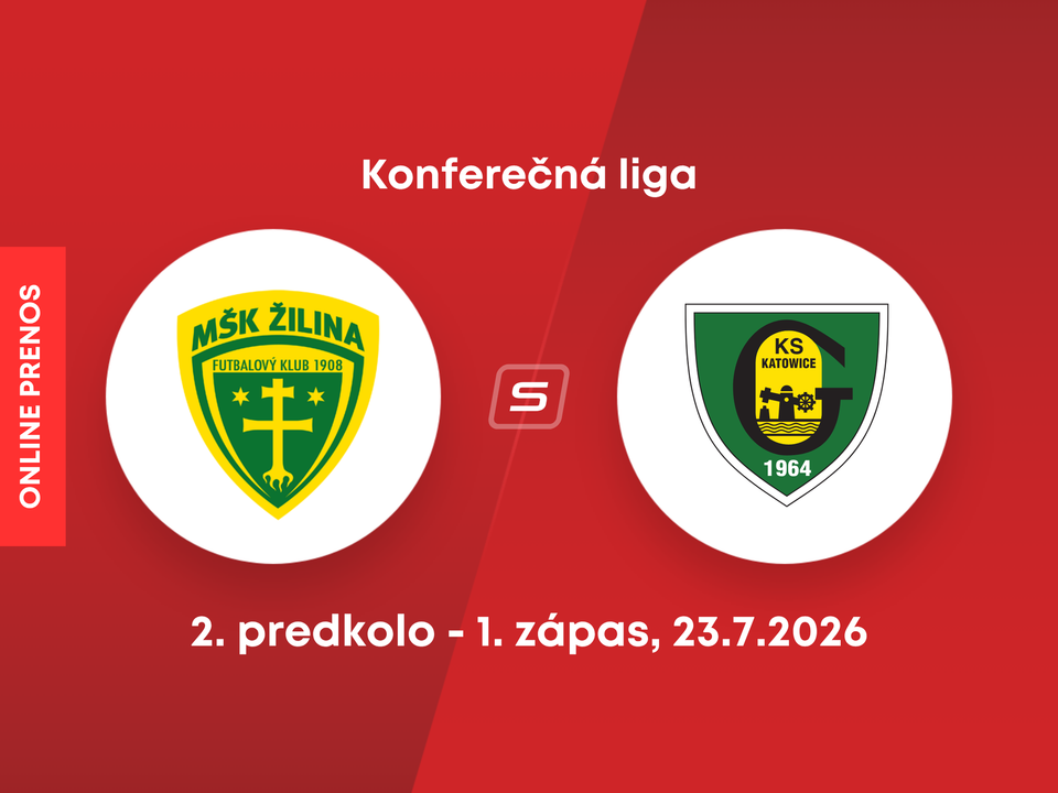 MŠK Žilina - GKS Katovice: ONLINE prenos z 1. zápasu 2. predkola Konferenčnej ligy.