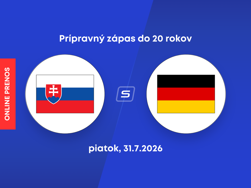 Slovensko - Nemecko: ONLINE prenos z prípravné zápasu hráčov do 20 rokov. 