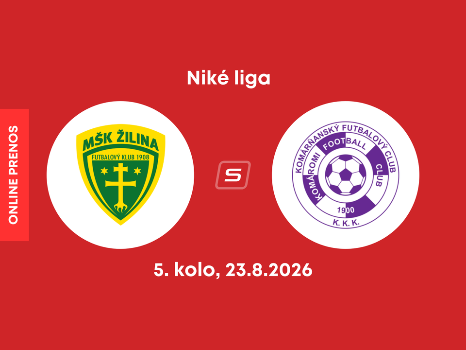 MŠK Žilina - KFC Komárno: ONLINE prenos zo zápasu 5. kola Niké ligy.