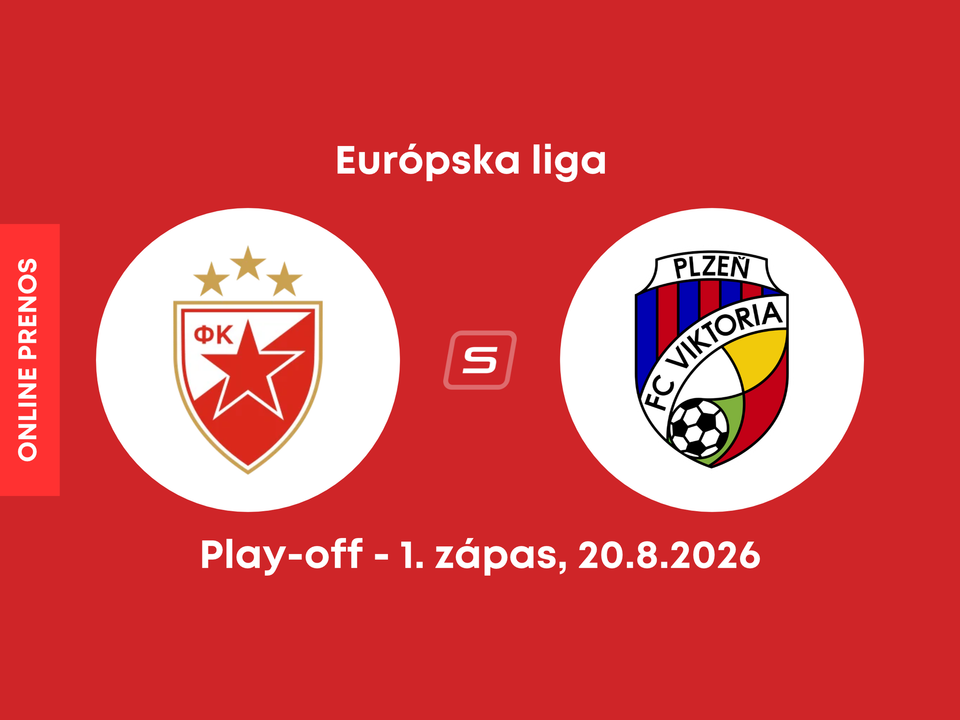 Crvena Zvezda Belehrad - FC Viktoria Plzeň: ONLINE prenos z prvého zápasu play-off Európskej ligy.