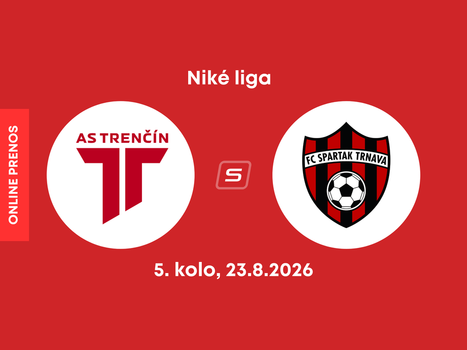 AS Trenčín - FC Spartak Trnava: ONLINE prenos zo zápasu 5. kola Niké ligy.