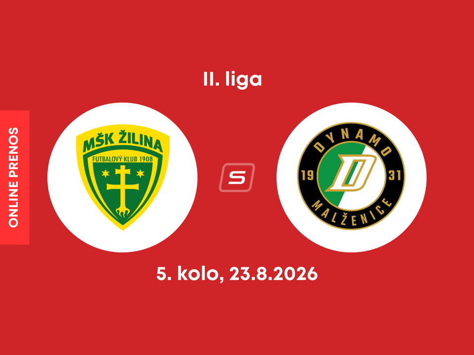 MŠK Žilina B - OFK Malženice: ONLINE prenos zo zápasu 5. kola II. ligy.
