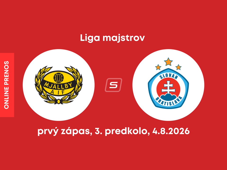 AIF Mjällby - ŠK Slovan Bratislava: ONLINE prenos z prvého zápasu 3. predkola Ligy majstrov.
