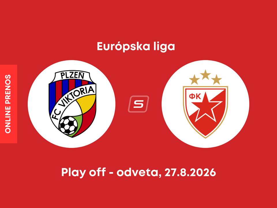 FC Viktoria Plzeň - Crvena Zvezda Belehrad: ONLINE prenos z odvetného zápasu play-off Európskej ligy.