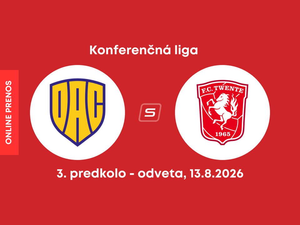 FC DAC 1904 Dunajská Streda - FC Twente Enschede: ONLINE prenos z odvety 3. predkola Konferenčnej ligy.