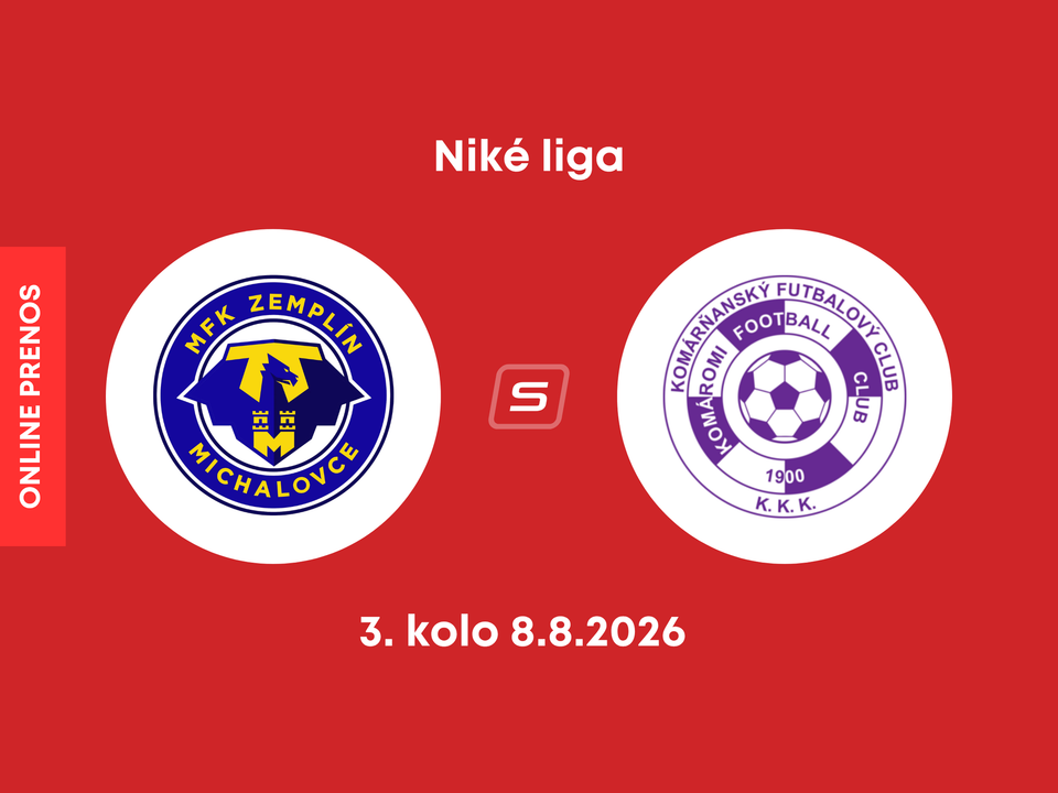MFK Zemplín Michalovce - KFC Komárno: ONLINE prenos zo zápasu 3. kola Niké ligy.