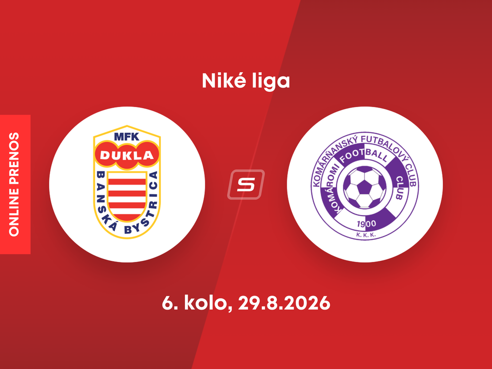 MFK Dukla Banská Bystrica - KFC Komárno: ONLINE prenos zo zápasu 6. kola Niké ligy.