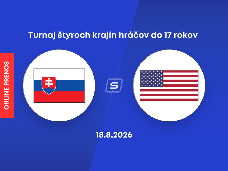 Slovensko - USA: ONLINE prenos z turnaja 4 krajín hráčov do 17 rokov. 