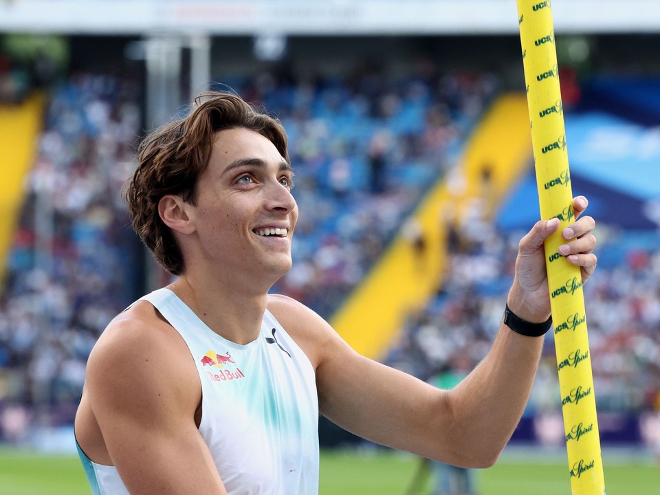 Armand Duplantis na mítingu Diamantovej ligy  memoriál Kamily Skolimowskej v poľskom Chorzowe.