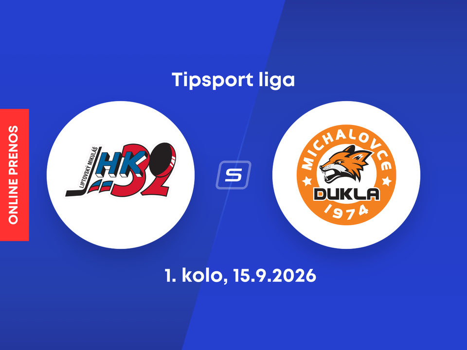 HK 32 Liptovský Mikuláš - HK Dukla Michalovce: ONLINE prenos zo zápasu 1. kola Tipsport ligy.