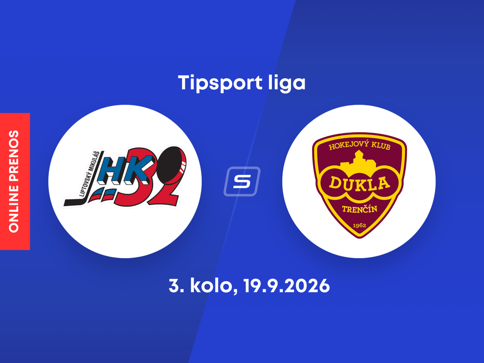 HK 32 Liptovský Mikuláš - HK Dukla Trenčín: ONLINE prenos zo zápasu 3. kola Tipsport ligy.