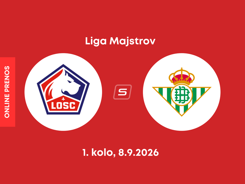 Lille OSC - Real Betis: ONLINE prenos zo zápasu 1. kola ligovej fázy Ligy majstrov.