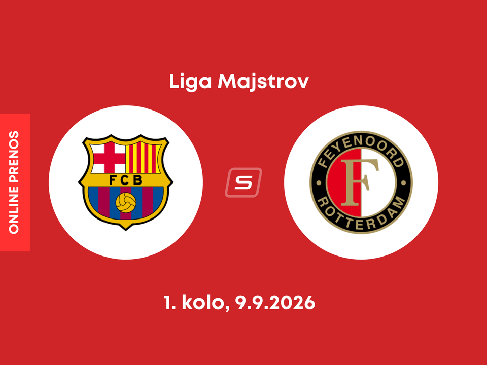 FC Barcelona - Feyenoord Rotterdam: ONLINE prenos zo zápasu 1. kola ligovej fázy Ligy majstrov.