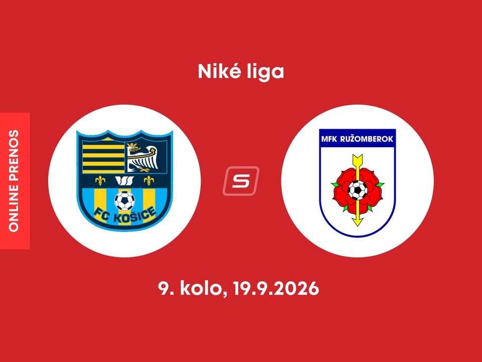 FC Košice - MFK Ružomberok: ONLINE prenos zo zápasu 9. kola Niké ligy.