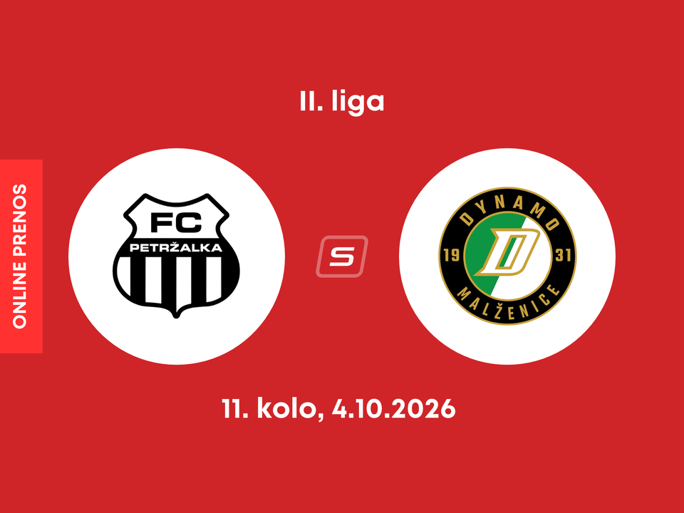 FC Petržalka - OFK Malženice: ONLINE prenos zo zápasu 11. kola II. ligy.