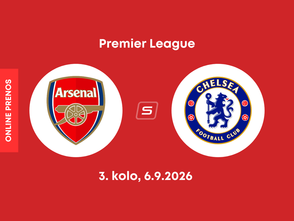 Arsenal FC - Chelsea FC: ONLINE prenos zo zápasu 2. kola Premier League.