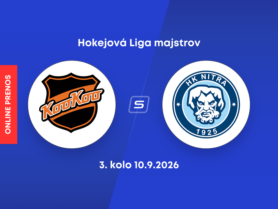 KooKoo Kouvola - HK Nitra: ONLINE prenos z 3. kola hokejovej Ligy majstrov.