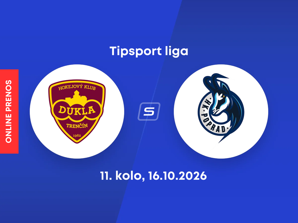 HK Dukla Trenčín - HK Poprad: ONLINE prenos zo zápasu 11. kola Tipsport ligy.