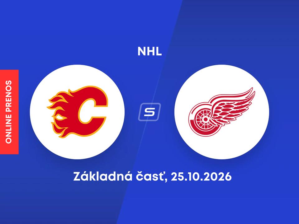 Calgary Flames - Detroit Red Wings: ONLINE prenos zo zápasu NHL.